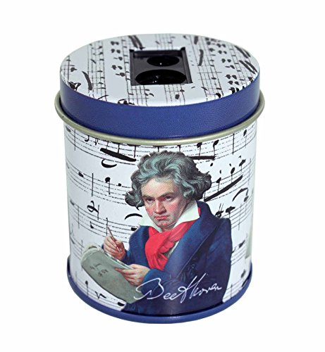 mugesh Bleistiftspitzer-Runddose Beethoven - Geschenk für Musiker von mugesh