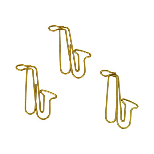 Büroklammern Saxofon gold - Schönes Geschenk für Musiker von mugesh