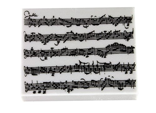Radiergummi Notenlinien (10-Stück-Packung) - Schönes Geschenk für Musiker von mugesh