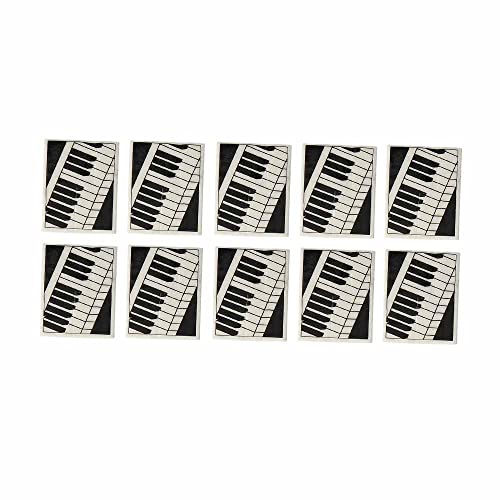 Radiergummi mit Klaviertastatur (10-Stück-Packung) - Schönes Geschenk für Musiker von mugesh