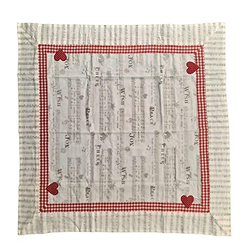 Tischdecke Noten Herz Weihnachten - schönes Geschenk für Musiker Tischdecke Noten Herz Weihnachten - schönes Geschenk für Musiker von mugesh