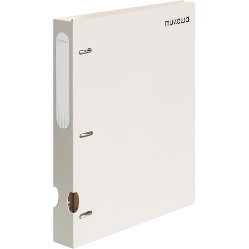 MUKAWA 2,5 cm 3-Ringbuch - Flexibler D-Ringbuch, 225 Blatt Kapazität, robuster Ordner für Schule, Büro, Dokumente, 1 Packung, Weiß MUKAWA 2,5 cm 3-Ringbuch - Flexibler D-Ringbuch, 225 Blatt Kapazität, robuster Ordner für Schule, Büro, Dokumente, 1 Packung, Weiß von mukawa