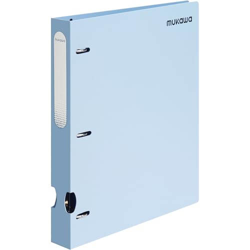 MUKAWA 2.5 cm 3-Ringbuch - Flexibler D-Ringbuch, 225 Blatt Kapazität, robuster Ordner für Schule, Büro, Dokumente, 1 Packung, Blau MUKAWA 2.5 cm 3-Ringbuch - Flexibler D-Ringbuch, 225 Blatt Kapazität, robuster Ordner für Schule, Büro, Dokumente, 1 Packung, Blau von mukawa