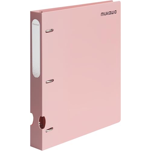 MUKAWA 2.5 cm 3-Ringbuch - Flexibler D-Ringbuch, 225 Blatt Kapazität, robuster Ordner für Schule, Büro, Dokumente, 1 Packung, Rosa MUKAWA 2.5 cm 3-Ringbuch - Flexibler D-Ringbuch, 225 Blatt Kapazität, robuster Ordner für Schule, Büro, Dokumente, 1 Packung, Rosa von mukawa