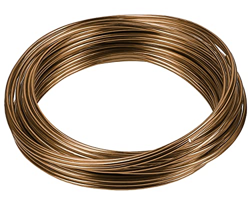 mumbi 31580 10m Basteldraht 2mm Antikbraun, Aluminium, 10 Meter von mumbi