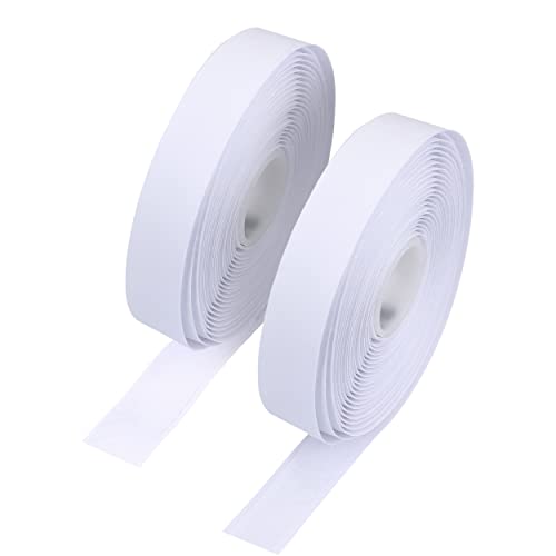mumbi Klettband selbstklebend, Klett bestehend aus Haken und Flausch, Klettverschluss extra stark, 16mm x 0,5 Meter, Weiß, Klettband 16mmx0,5 Meter, Weiß von mumbi