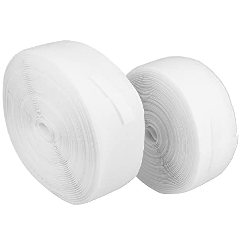 mumbi Klettband zum Nähen, Klett bestehend aus Haken und Flausch zum Aufnähen, Klettverschluss 50mm x 10 Meter, Weiß mumbi Klettband zum Nähen, Klett bestehend aus Haken und Flausch zum Aufnähen, Klettverschluss 50mm x 10 Meter, Weiß von mumbi