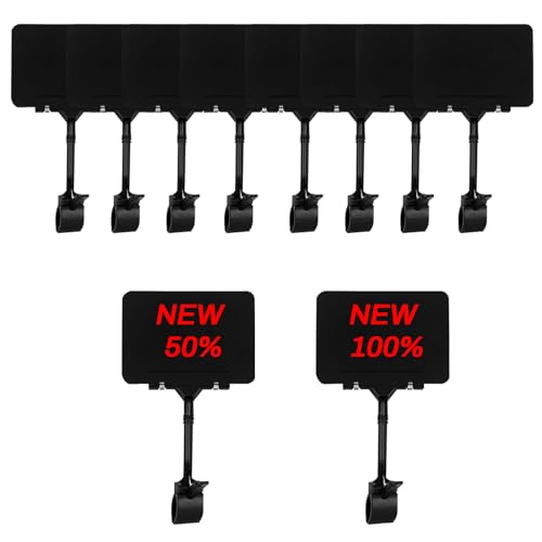 mumisuto 10 Stück Drehbare Display Clips, Etikettenhalter mit Mini-Kreidetafeln, Vielseitig Einsetzbar für Geschäfte, Partys und Büros mumisuto 10 Stück Drehbare Display Clips, Etikettenhalter mit Mini-Kreidetafeln, Vielseitig Einsetzbar für Geschäfte, Partys und Büros von mumisuto