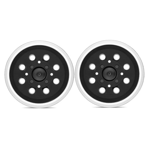 2 Stück 8 Loch Klettscheibe Selbstklebend, 125mm/ 5inch Exzenterschleifer Schleifteller, Ideal Zum Schleifen, Polieren und Entrosten Von Holz, Metall und Kunststoffen (8+4 Löcher) von mumisuto
