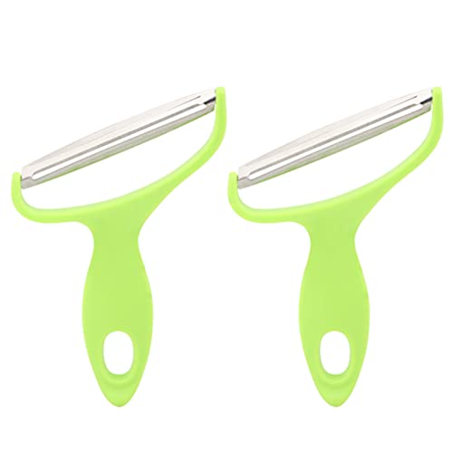 2 Stück Gemüseschäler,Hause Sparschäler Universal aus Edelstahl,Weithals-Obstschäler,Kohl,Kartoffelreibe,Gemüseschneidemaschine für Restaurants,Küche,Kohlschneider von mumisuto