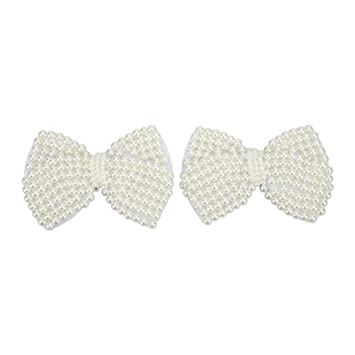 2 Stück Perlen-Schuhschnallen, Schuhanhänger, modische Diamante-Kristalle, Schuhdekoration, Kristall-Schuhschnallen, Strass-Schuhclip für Hochzeitsfrauen(B) von mumisuto