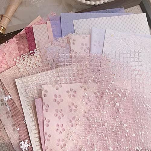 30 Stück Cardstock Papier, Scrapbook Papier, Wandcollage Dekoration, 21 x 14,8 cm, Paper, Glatt, für DIY Scrapbooking, Kartenherstellung, Stanzen und Andere Papierbasteleien (Rosa) von mumisuto