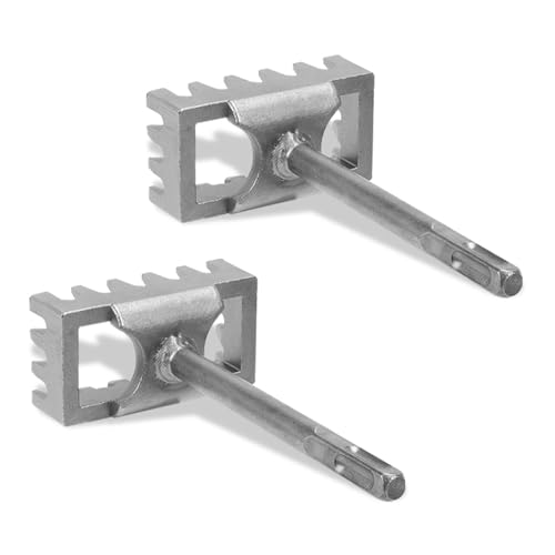 Quadratischer Lochschneider für Elektrokasten, Manganstahl Rechteckiger Schlitzschneider für Vierkantantrieb, schnelle Wand-Vierkantlochstanzer für Elektrohammer (2) von mumisuto