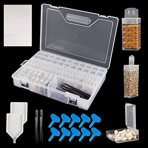 mumisuto Samen Organizer, 80 Fächer Saatgut Aufbewahrung mit Etiketten Aufklebern, Diamond Painting Zubehör Boxen, Werkzeugbehälter Schmuck Organizer mumisuto Samen Organizer, 80 Fächer Saatgut Aufbewahrung mit Etiketten Aufklebern, Diamond Painting Zubehör Boxen, Werkzeugbehälter Schmuck Organizer von mumisuto
