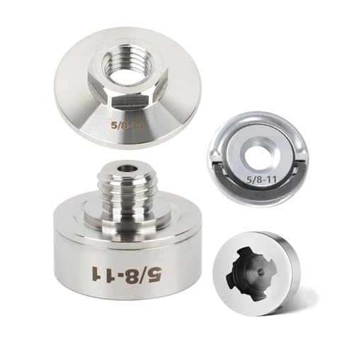 X-Lock-Adapter auf 5/8"-11 Gewinde, Xlock Adapter mit Klemmflansch und Druckplatte, Professioneller Winkelschleifer Zubehör, Robust und Langlebig (5/8"-11) von mumisuto