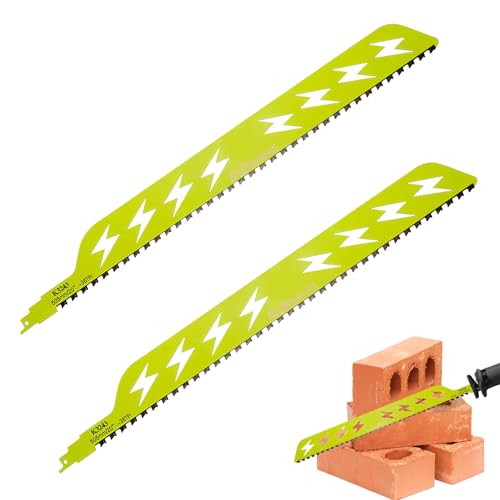 mumisuto 2 Stück Stichsägeblätter, 10in/12in/18in/20in Stichsägeblätter, alternative Stichsägeblätter für die meisten Sägen, zum Schneiden von Ziegeln und Verbundplatten (20 in) von mumisuto
