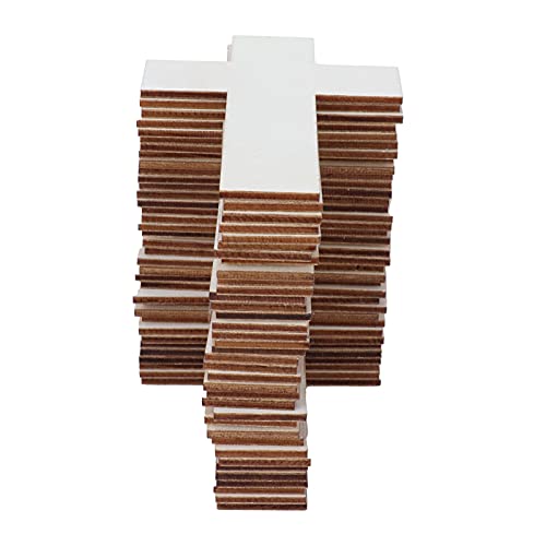 mumisuto Holzkreuze, 36 unfertige Holzkreuze, DIY-Bastelsets für Familien-Esstisch, Hochzeitsfeier, Dekoration von mumisuto