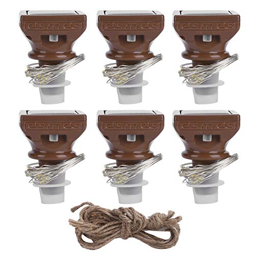 mumisuto Solar Flasche Kork Licht,6 STÜCKE 20 LED Solar Wein Flasche Lichter Kork Lichterkette Weinflasche Licht Dekor Solar Lichterketten wasserdichte Kork Lampe für Hochzeitsfeier Dekoration mumisuto Solar Flasche Kork Licht,6 STÜCKE 20 LED Solar Wein Flasche Lichter Kork Lichterkette Weinflasche Licht Dekor Solar Lichterketten wasserdichte Kork Lampe für Hochzeitsfeier Dekoration von mumisuto