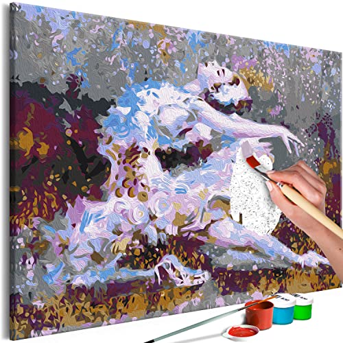 murando - Malen nach Zahlen Ballerina Tänzerin Ballett Abstrakt 60x40 cm Malset mit Holzrahmen auf Leinwand für Erwachsene Kinder Gemälde Handgemalt Kit DIY Geschenk Dekoration von murando