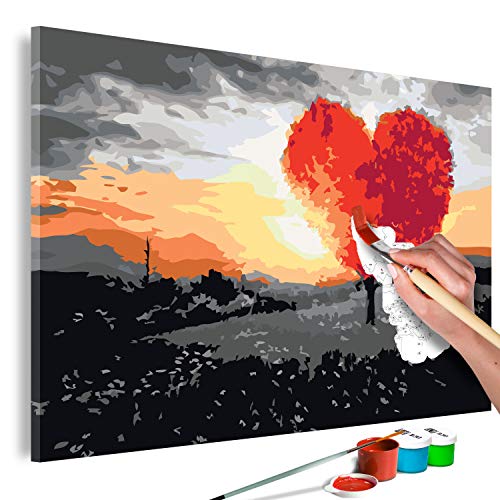 murando - Malen nach Zahlen Baum Herz Landschaft 60x40 cm Malset mit Holzrahmen auf Leinwand für Erwachsene Kinder Gemälde Handgemalt Kit DIY Geschenk Dekoration n-A-0380-d-a murando - Malen nach Zahlen Baum Herz Landschaft 60x40 cm Malset mit Holzrahmen auf Leinwand für Erwachsene Kinder Gemälde Handgemalt Kit DIY Geschenk Dekoration n-A-0380-d-a von murando