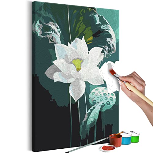 murando - Malen nach Zahlen Blumen Natur Botanik 40x60 cm Malset mit Holzrahmen auf Leinwand für Erwachsene Kinder Gemälde Handgemalt Kit DIY Geschenk Dekoration b-A-10055-d-a von murando