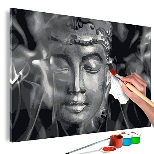 murando - Malen nach Zahlen Buddha 60x40 cm Malset mit Holzrahmen auf Leinwand für Erwachsene Kinder Gemälde Handgemalt Kit DIY Geschenk Dekoration n-A-0569-d-a von murando