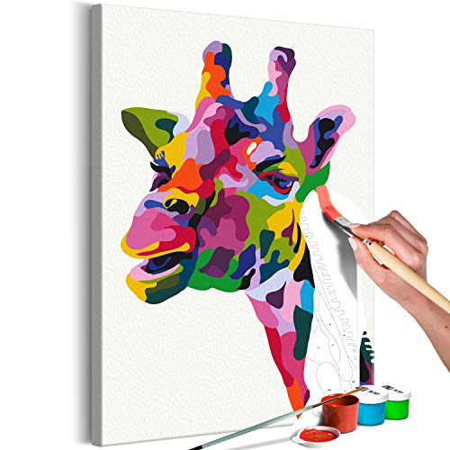 murando - Malen nach Zahlen Giraffe bunt 40x60 cm Malset mit Holzrahmen auf Leinwand für Erwachsene Kinder Gemälde Handgemalt Kit DIY Geschenk Dekoration n-A-0912-d-a murando - Malen nach Zahlen Giraffe bunt 40x60 cm Malset mit Holzrahmen auf Leinwand für Erwachsene Kinder Gemälde Handgemalt Kit DIY Geschenk Dekoration n-A-0912-d-a von murando