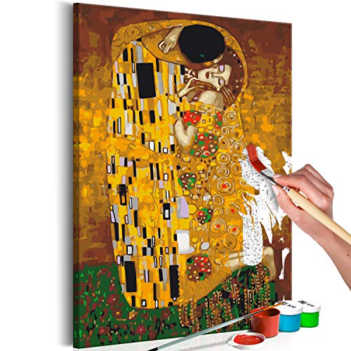 murando - Malen nach Zahlen Gustav Klimt der Kuss 40x60 cm Malset mit Holzrahmen auf Leinwand für Erwachsene Kinder Gemälde Handgemalt Kit DIY Geschenk Dekoration n-A-1059-d-a murando - Malen nach Zahlen Gustav Klimt der Kuss 40x60 cm Malset mit Holzrahmen auf Leinwand für Erwachsene Kinder Gemälde Handgemalt Kit DIY Geschenk Dekoration n-A-1059-d-a von murando