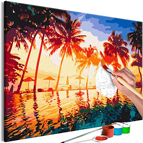 murando - Malen nach Zahlen Landschaft Palmen Natur 60x40 cm Malset mit Holzrahmen auf Leinwand für Erwachsene Kinder Gemälde Handgemalt Kit DIY Geschenk Dekoration c-B-10053-d-a murando - Malen nach Zahlen Landschaft Palmen Natur 60x40 cm Malset mit Holzrahmen auf Leinwand für Erwachsene Kinder Gemälde Handgemalt Kit DIY Geschenk Dekoration c-B-10053-d-a von murando