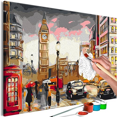 murando - Malen nach Zahlen London Big Ben Stadt 60x40 cm Malset mit Holzrahmen auf Leinwand für Erwachsene Kinder Gemälde Handgemalt Kit DIY Geschenk Dekoration d-A-10012-d-a murando - Malen nach Zahlen London Big Ben Stadt 60x40 cm Malset mit Holzrahmen auf Leinwand für Erwachsene Kinder Gemälde Handgemalt Kit DIY Geschenk Dekoration d-A-10012-d-a von murando