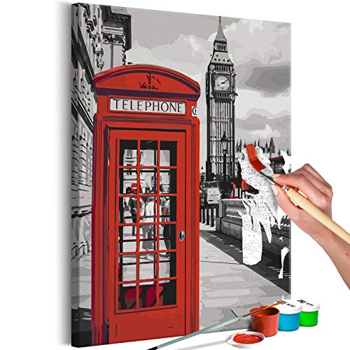 murando - Malen nach Zahlen London Telefonzelle 40x60 cm Malset mit Holzrahmen auf Leinwand für Erwachsene Kinder Gemälde Handgemalt Kit DIY Geschenk Dekoration n-A-0721-d-a murando - Malen nach Zahlen London Telefonzelle 40x60 cm Malset mit Holzrahmen auf Leinwand für Erwachsene Kinder Gemälde Handgemalt Kit DIY Geschenk Dekoration n-A-0721-d-a von murando