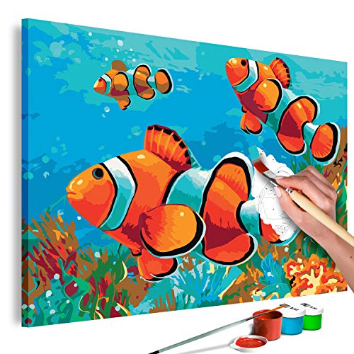 murando - Malen nach Zahlen Nemo Fisch 60x40 cm Malset mit Holzrahmen auf Leinwand für Erwachsene Kinder Gemälde Handgemalt Kit DIY Geschenk Dekoration n-A-0571-d-a murando - Malen nach Zahlen Nemo Fisch 60x40 cm Malset mit Holzrahmen auf Leinwand für Erwachsene Kinder Gemälde Handgemalt Kit DIY Geschenk Dekoration n-A-0571-d-a von murando