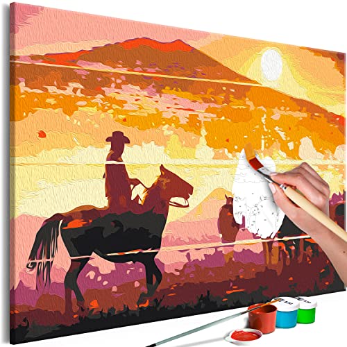 murando - Malen nach Zahlen Pferd Landschaft Berge Reiter 60x40 cm Malset mit Holzrahmen auf Leinwand für Erwachsene Kinder Gemälde Handgemalt Kit DIY Geschenk Dekoration murando - Malen nach Zahlen Pferd Landschaft Berge Reiter 60x40 cm Malset mit Holzrahmen auf Leinwand für Erwachsene Kinder Gemälde Handgemalt Kit DIY Geschenk Dekoration von murando