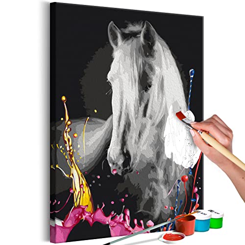 murando - Malen nach Zahlen Pferd Tier Porträt Abstrakt 40x60 cm Malset mit Holzrahmen auf Leinwand für Erwachsene Kinder Gemälde Handgemalt Kit DIY Geschenk Dekoration murando - Malen nach Zahlen Pferd Tier Porträt Abstrakt 40x60 cm Malset mit Holzrahmen auf Leinwand für Erwachsene Kinder Gemälde Handgemalt Kit DIY Geschenk Dekoration von murando