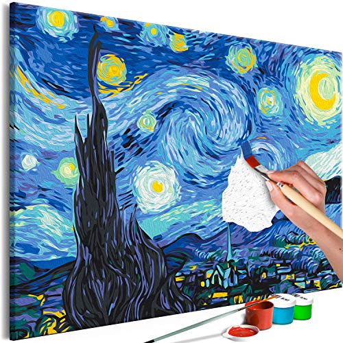 murando - Malen nach Zahlen Sternennacht Van Gogh 60x40 cm Malset mit Holzrahmen auf Leinwand für Erwachsene Kinder Gemälde Handgemalt Kit DIY Geschenk Dekoration n-A-1345-d-a murando - Malen nach Zahlen Sternennacht Van Gogh 60x40 cm Malset mit Holzrahmen auf Leinwand für Erwachsene Kinder Gemälde Handgemalt Kit DIY Geschenk Dekoration n-A-1345-d-a von murando