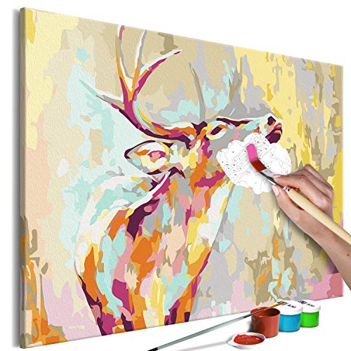 murando - Malen nach Zahlen Tiere Hirsch 60x40 cm Malset mit Holzrahmen auf Leinwand für Erwachsene Kinder Gemälde Handgemalt Kit DIY Geschenk Dekoration n-A-1137-d-a murando - Malen nach Zahlen Tiere Hirsch 60x40 cm Malset mit Holzrahmen auf Leinwand für Erwachsene Kinder Gemälde Handgemalt Kit DIY Geschenk Dekoration n-A-1137-d-a von murando