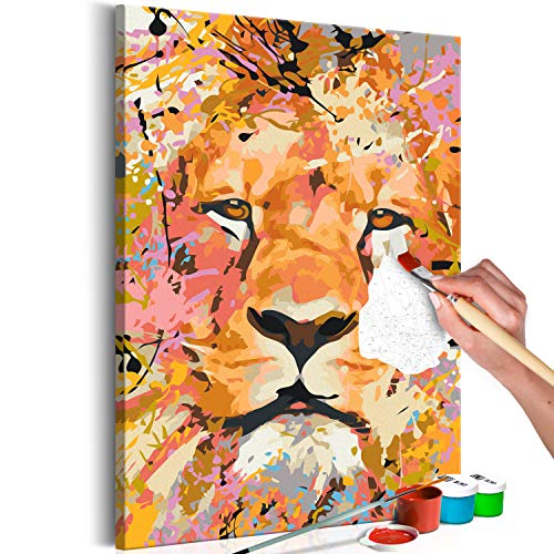murando - Malen nach Zahlen Tiere Löwe 40x60 cm Malset mit Holzrahmen auf Leinwand für Erwachsene Kinder Gemälde Handgemalt Kit DIY Geschenk Dekoration n-A-1058-d-a murando - Malen nach Zahlen Tiere Löwe 40x60 cm Malset mit Holzrahmen auf Leinwand für Erwachsene Kinder Gemälde Handgemalt Kit DIY Geschenk Dekoration n-A-1058-d-a von murando