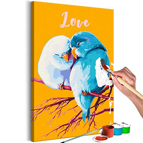 murando - Malen nach Zahlen Tiere Vögel Baum Natur Love 40x60 cm Malset mit Holzrahmen auf Leinwand für Erwachsene Kinder Gemälde Handgemalt Kit DIY Geschenk Dekoration murando - Malen nach Zahlen Tiere Vögel Baum Natur Love 40x60 cm Malset mit Holzrahmen auf Leinwand für Erwachsene Kinder Gemälde Handgemalt Kit DIY Geschenk Dekoration von murando