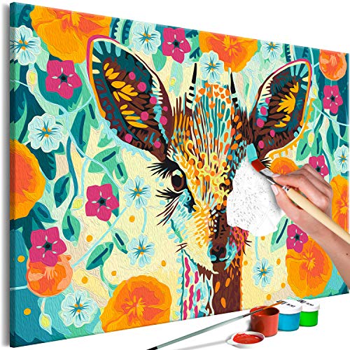murando - Malen nach Zahlen buntes Reh Tiere Blumen 60x40 cm Malset mit Holzrahmen auf Leinwand für Erwachsene Kinder Gemälde Handgemalt Kit DIY Geschenk Dekoration n-A-1337-d-a murando - Malen nach Zahlen buntes Reh Tiere Blumen 60x40 cm Malset mit Holzrahmen auf Leinwand für Erwachsene Kinder Gemälde Handgemalt Kit DIY Geschenk Dekoration n-A-1337-d-a von murando