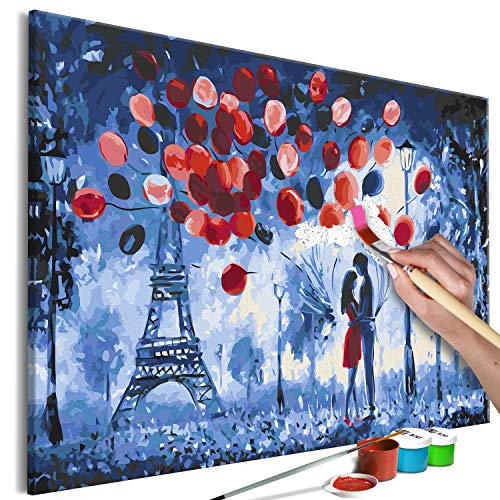 murando - Malen nach Zahlen romantisches Paar in Paris Eiffelturm Balloons 60x40 cm Malset mit Holzrahmen auf Leinwand für Erwachsene Kinder Gemälde Handgemalt Kit DIY Geschenk Dekoration murando - Malen nach Zahlen romantisches Paar in Paris Eiffelturm Balloons 60x40 cm Malset mit Holzrahmen auf Leinwand für Erwachsene Kinder Gemälde Handgemalt Kit DIY Geschenk Dekoration von murando