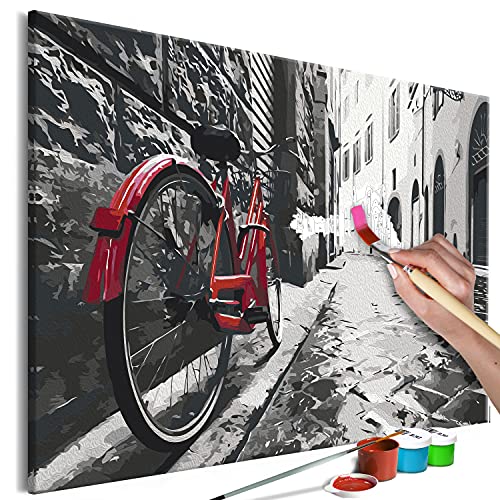 murando - Malen nach Zahlen rotes Fahrrad in der Stadt Gasse Architektur 60x40 cm Malset mit Holzrahmen auf Leinwand für Erwachsene Kinder Gemälde Handgemalt Kit DIY Geschenk Dekoration murando - Malen nach Zahlen rotes Fahrrad in der Stadt Gasse Architektur 60x40 cm Malset mit Holzrahmen auf Leinwand für Erwachsene Kinder Gemälde Handgemalt Kit DIY Geschenk Dekoration von murando