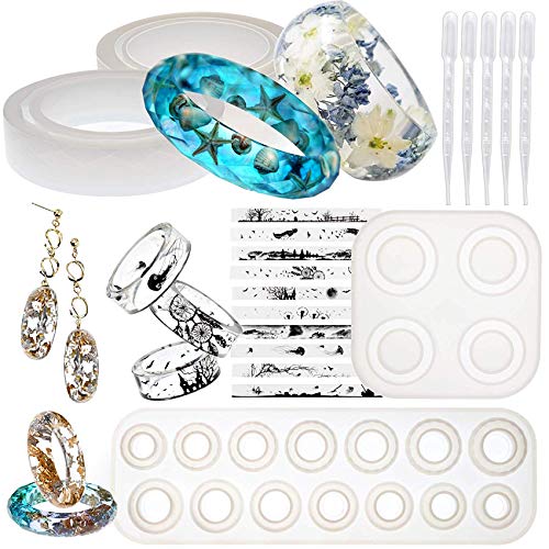 Armband Silikonform Ring Armreif Epoxidharz Formen Ohrringe Schmuckherstellung Kunsttropfer Harzfolien Set Armband Silikonform Ring Armreif Epoxidharz Formen Ohrringe Schmuckherstellung Kunsttropfer Harzfolien Set von musykrafties