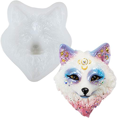 Fuchskopf Silikonform Tier Epoxidharz Formen für Schmuck, Türschild, Briefbeschwerer, Anhänger, Wandbehang, Kerze, Polymer Ton, DIY Handwerk 9cm hoch Fuchskopf Silikonform Tier Epoxidharz Formen für Schmuck, Türschild, Briefbeschwerer, Anhänger, Wandbehang, Kerze, Polymer Ton, DIY Handwerk 9cm hoch von musykrafties