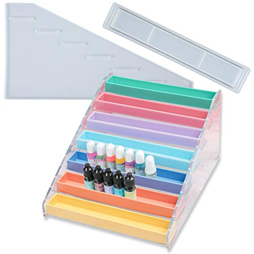 Musykrafties Nagellackregal Epoxidharz Silikonform 7 Etagen für Lippenstift UV-Harz Pigment Schmuck Musykrafties Nagellackregal Epoxidharz Silikonform 7 Etagen für Lippenstift UV-Harz Pigment Schmuck von musykrafties