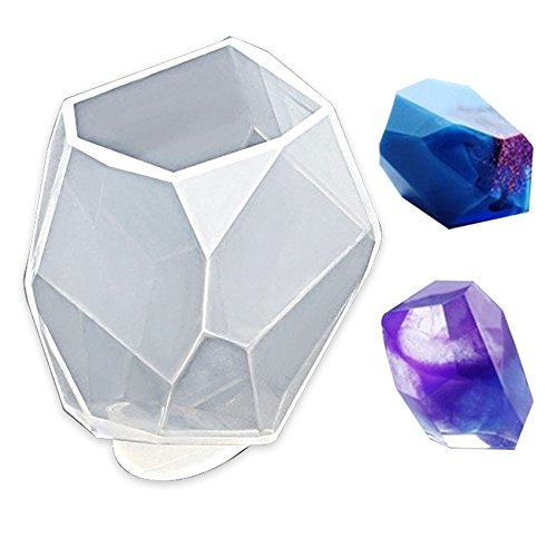 Musykrafties – Großer, vielfach facettierte Edelsteinform aus Epoxidharz, zur Herstellung von Schmuck und für andere Handarbeitsprojekte #1 von musykrafties
