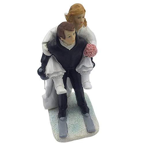 Musykrafties Winter Skifahren Braut und Bräutigam Hochzeits-Tortenfigur Cake Topper die Hochzeitstorte Musykrafties Winter Skifahren Braut und Bräutigam Hochzeits-Tortenfigur Cake Topper die Hochzeitstorte von musykrafties