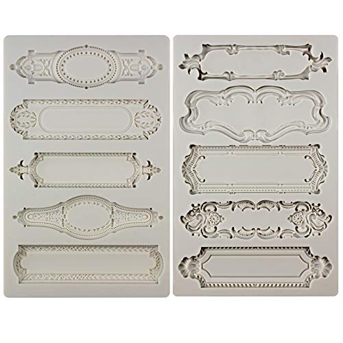 Silikonform Barock-Stil Gießformen Schilder roemische Rahmen Plakette Etikett für Gip Beton Epoxidharz Silikonform Barock-Stil Gießformen Schilder roemische Rahmen Plakette Etikett für Gip Beton Epoxidharz von musykrafties