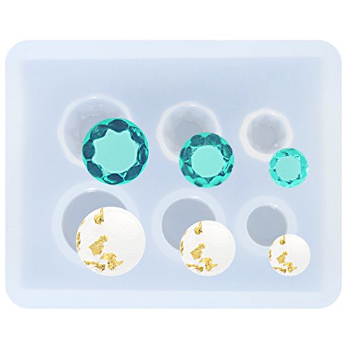 musykrafties Diamanten Epoxidharz Silikonform flach rund für Schmuckherstellung Anhänger musykrafties Diamanten Epoxidharz Silikonform flach rund für Schmuckherstellung Anhänger von musykrafties