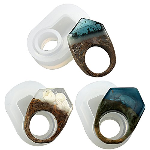 musykrafties Silikonform für flüssigen Ton, fünfeckig, für flüssigen Ton, Epoxidharz, Schmuckherstellung, flach, 17 mm, 16,6 mm, 16 mm, Größe 13–14, 12–13, 10–11 musykrafties Silikonform für flüssigen Ton, fünfeckig, für flüssigen Ton, Epoxidharz, Schmuckherstellung, flach, 17 mm, 16,6 mm, 16 mm, Größe 13–14, 12–13, 10–11 von musykrafties