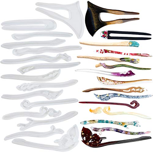 musykrafties Haarpfeil Silikonformen Haarspangen Epoxidharz-Formen für Schmuckherstellung 15er Set musykrafties Haarpfeil Silikonformen Haarspangen Epoxidharz-Formen für Schmuckherstellung 15er Set von musykrafties